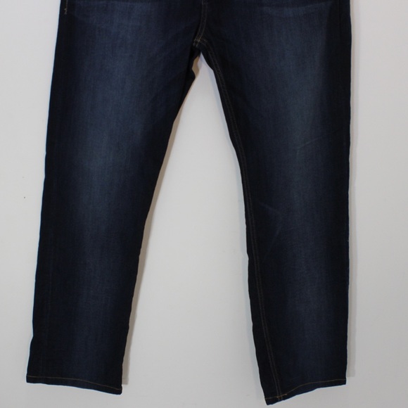 GUESS Jeans High Rise Dark Distressed Lightweight Slim Straight Jegging size 33 - Picture 8 of 9